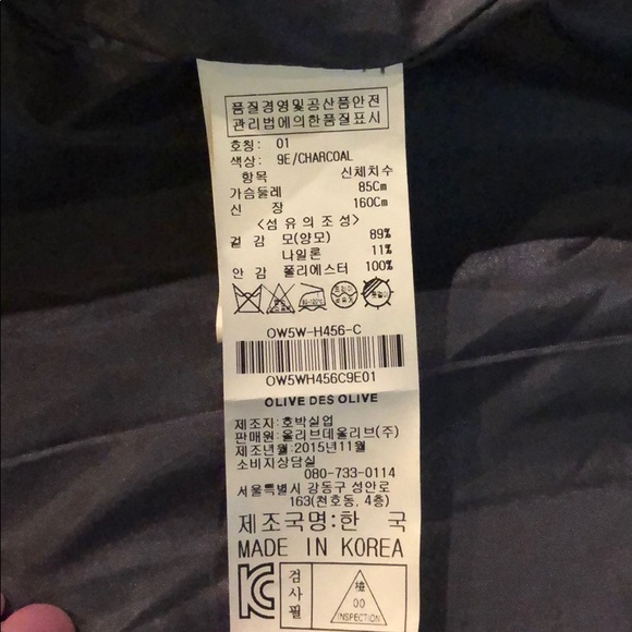 New oversized OLIVE DES OLIVE Coat - Picture 5 of 5